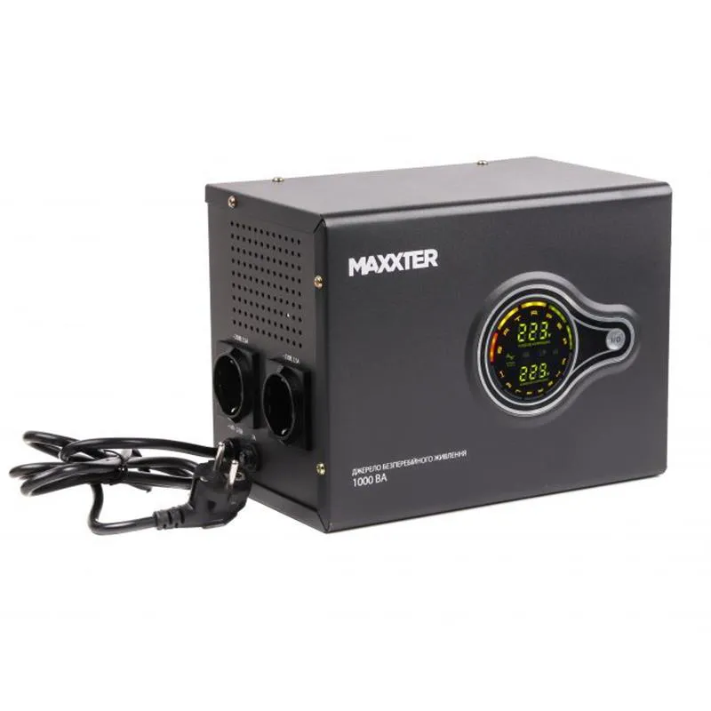 Джерело безребійного живлення Maxxter MX-HI-PSW500-01 500VA - мініатюра 3