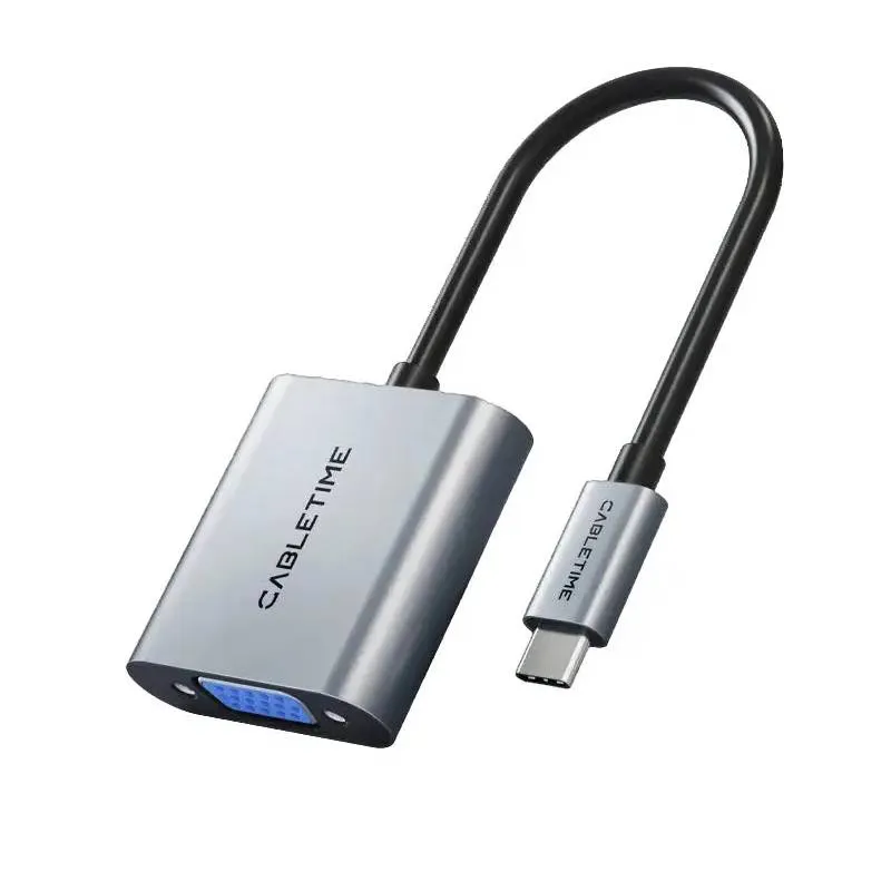 Перехідник Cabletime VGA - USB Type-C (F/M), 0.2 м (CP17A) - зображення 1