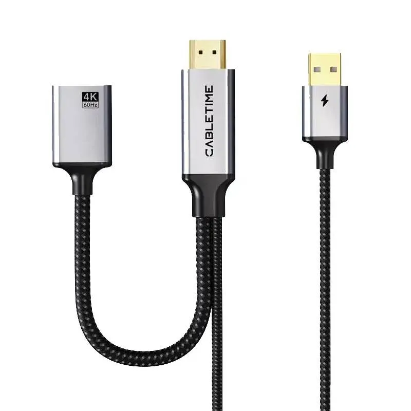 Перехідник Cabletime HDMI - DisplayPort (M/F), 0.2 м (CP51B) - зображення 1