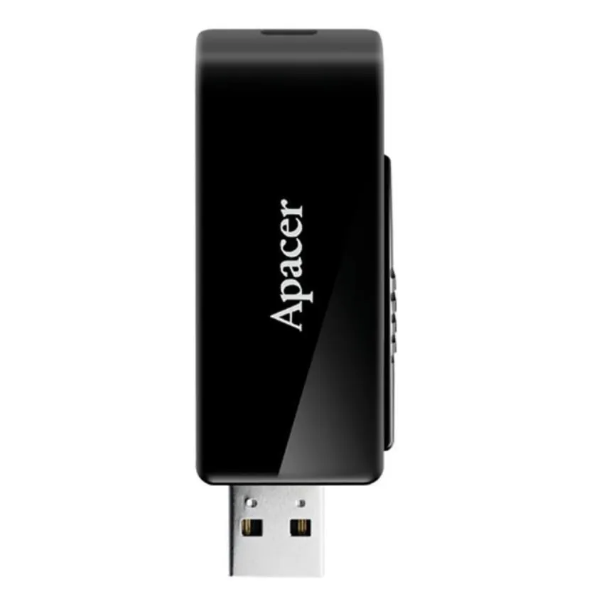 Флеш-накопичувач USB3.2 32GB Apacer AH350 Black (AP32GAH350B-1) - зображення 1