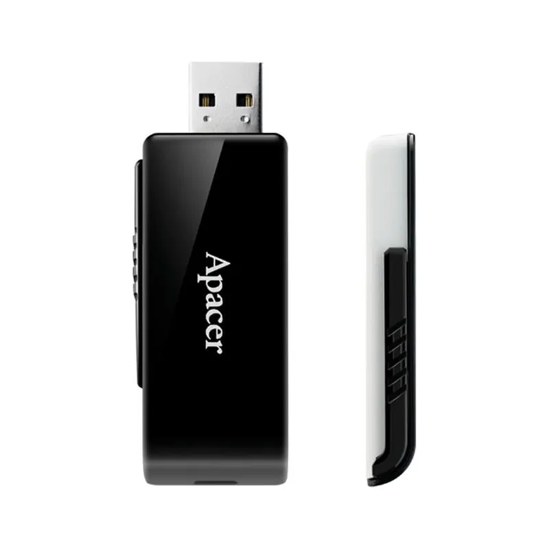 Флеш-накопичувач USB3.2 32GB Apacer AH350 Black (AP32GAH350B-1) - мініатюра 2
