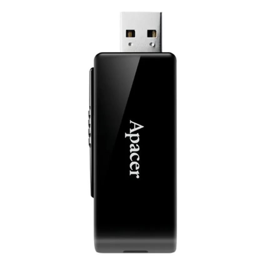 Флеш-накопичувач USB3.2 64GB Apacer AH350 Black (AP64GAH350B-1) - мініатюра 2