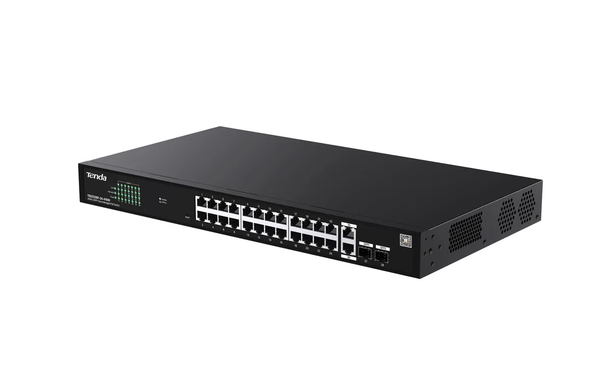 Комутатор Tenda TEG2228P-24-410W - мініатюра 2