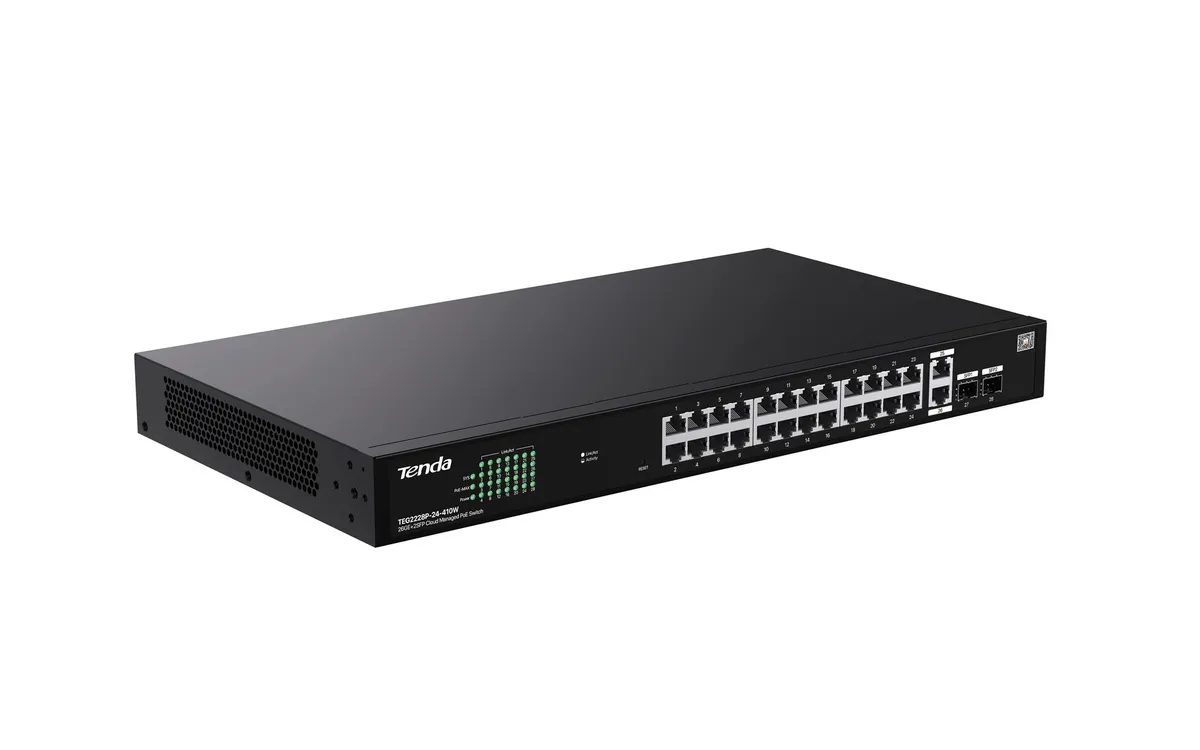 Комутатор Tenda TEG2228P-24-410W - мініатюра 3