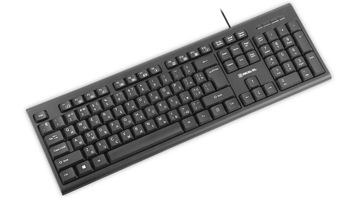 Комплект (клавіатура, миша) REAL-EL Kit 511 Black - мініатюра 4