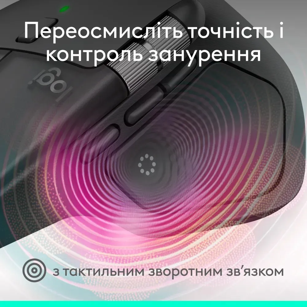 Миша бездротова Logitech MX Master 4 Graphite (910-007562) - мініатюра 3