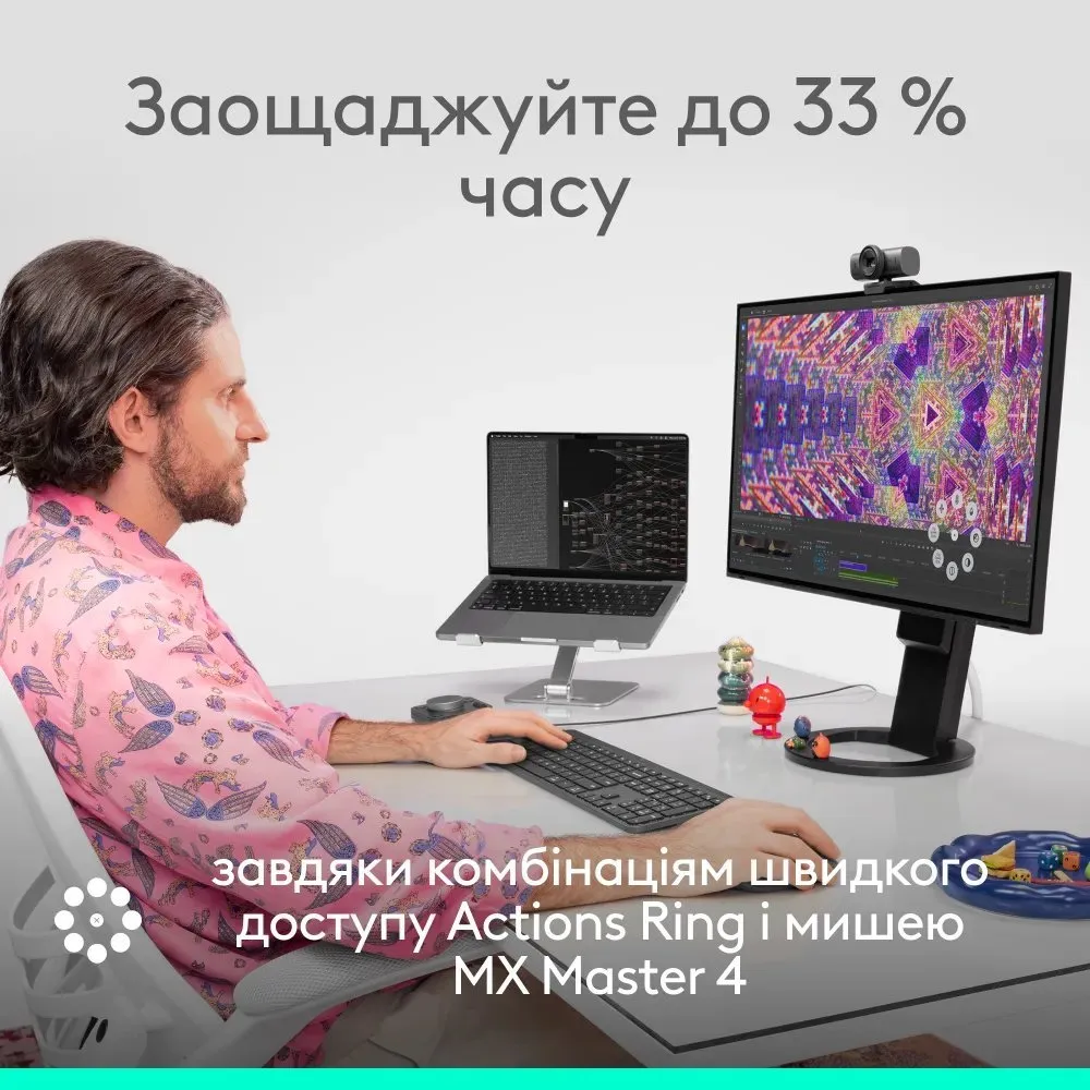 Миша бездротова Logitech MX Master 4 Graphite (910-007562) - мініатюра 4