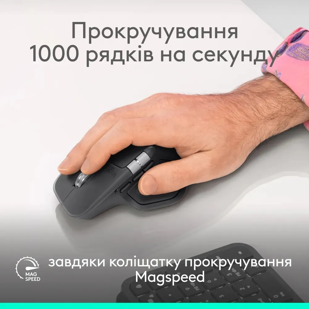 Миша бездротова Logitech MX Master 4 Graphite (910-007562) - мініатюра 5