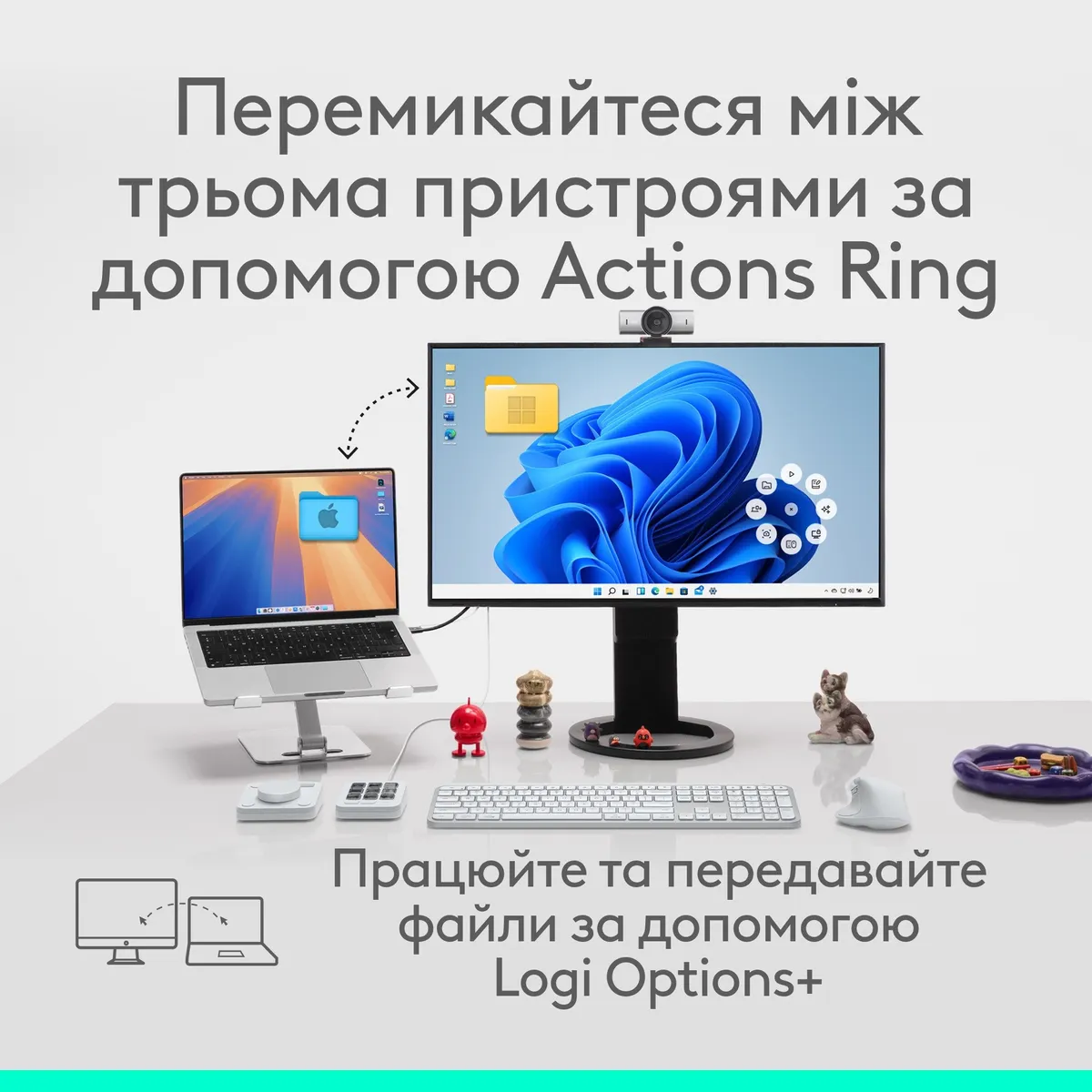 Миша бездротова Logitech MX Master 4 Pale Gray (910-007563) - мініатюра 10