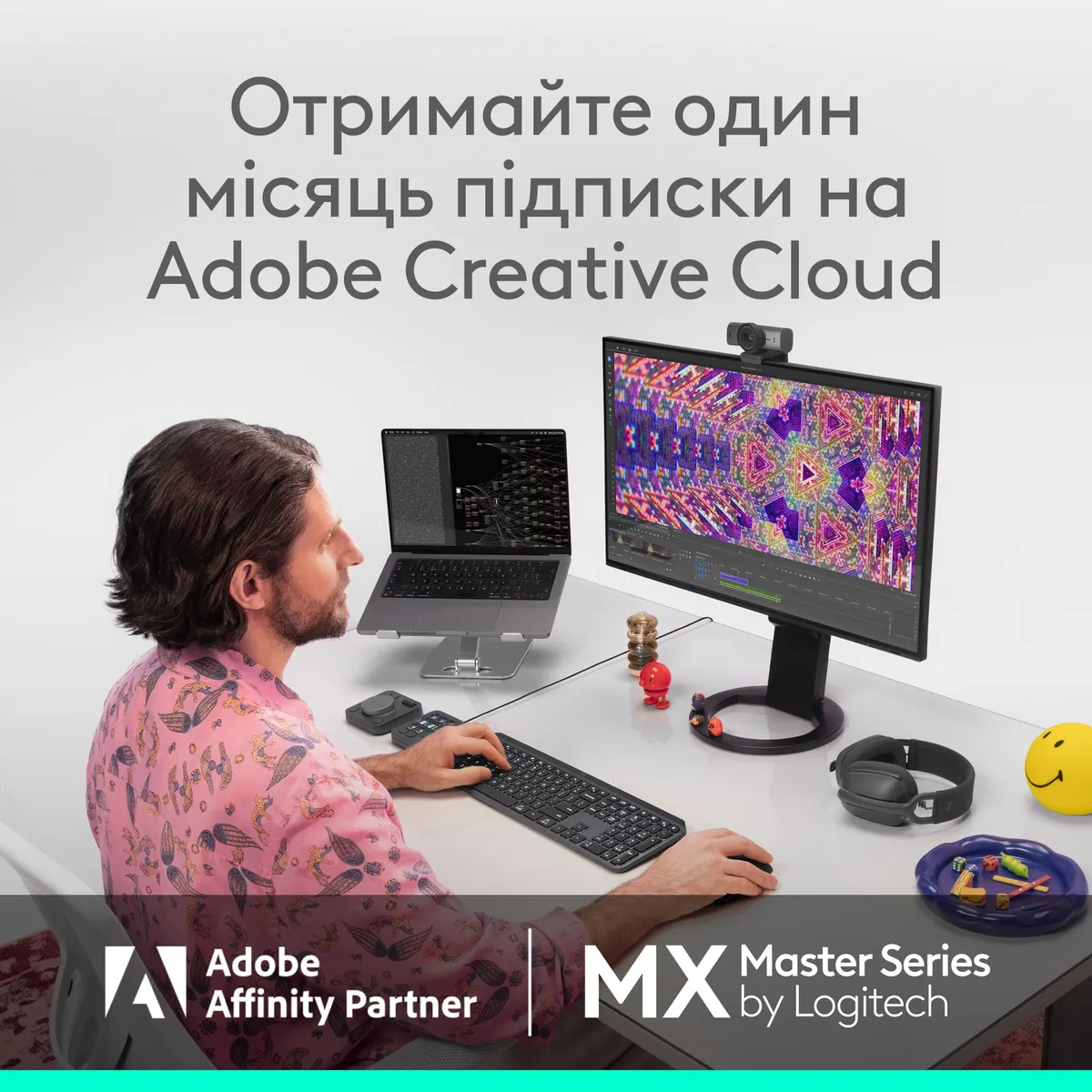 Миша бездротова Logitech MX Master 4 Pale Gray (910-007563) - мініатюра 12