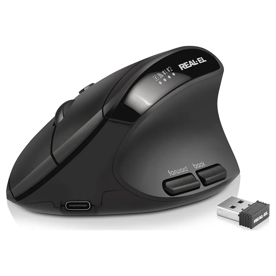 Миша бездротова REAL-EL RM-490W Black - мініатюра 3