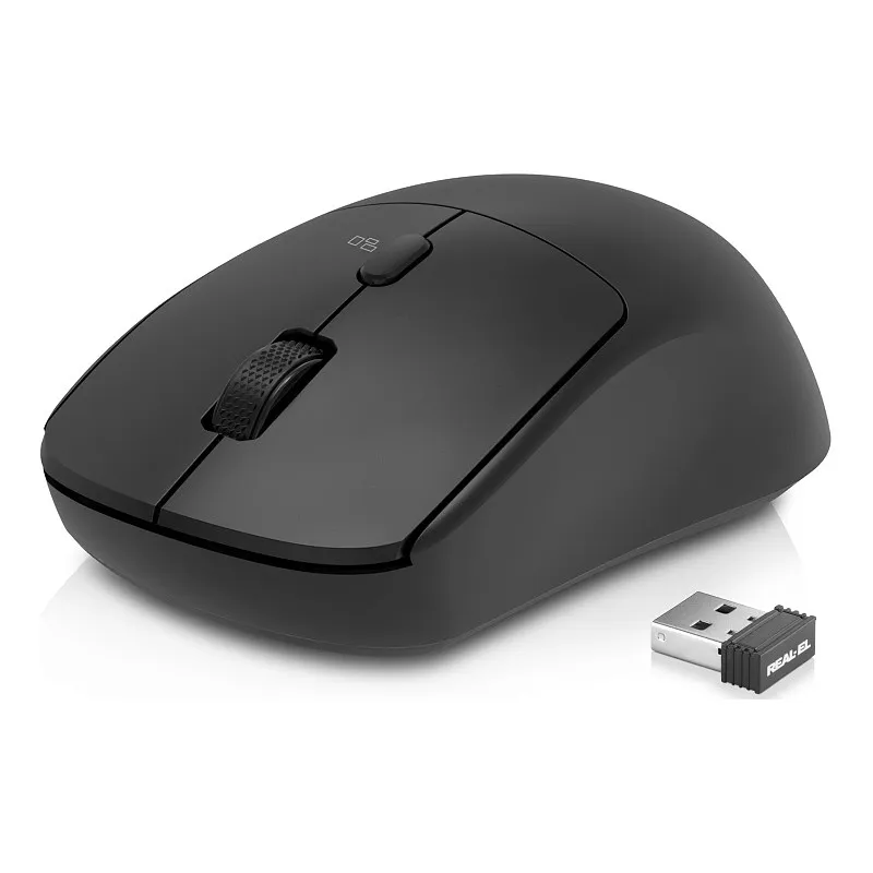 Миша бездротова REAL-EL RM-317W Black - мініатюра 4