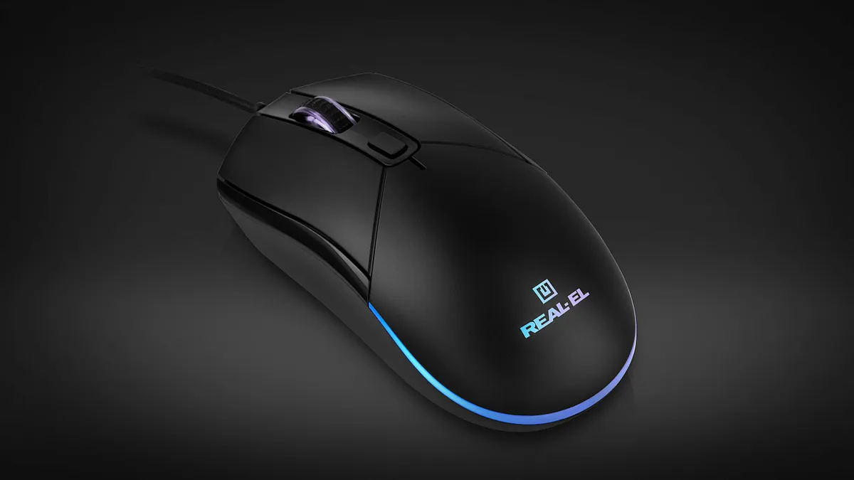 Миша REAL-EL RM-515 Black - мініатюра 8