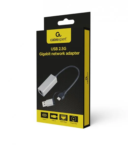 Мережевий адаптер Cablexpert A-USB3AC-LAN2G-01 - зображення 1