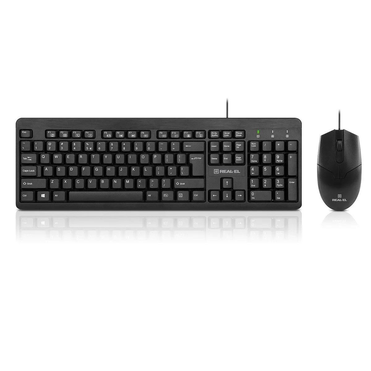 Комплект (клавіатура, миша) REAL-EL Standard 504 Kit Black (EL123100037) - мініатюра 5