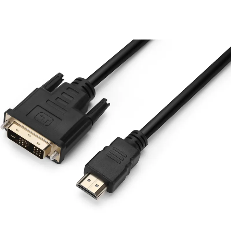Кабель Prologix Premium HDMI - DVI V 1.3 (M/M), Single Link, 18+1, 0.5 м, Black (PR-HDMI-DVI-P-01-30-05m) - мініатюра 5