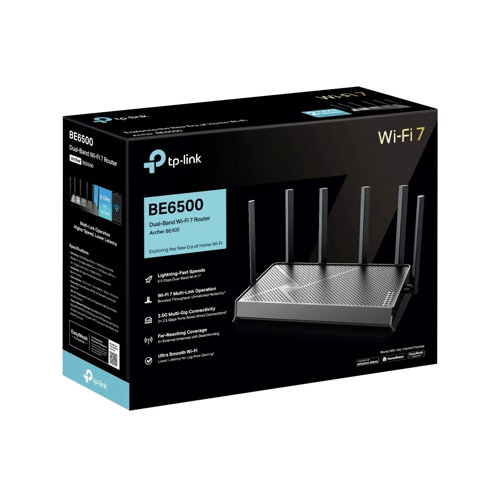 Бездротовий маршрутизатор TP-Link Archer BE400 - мініатюра 8