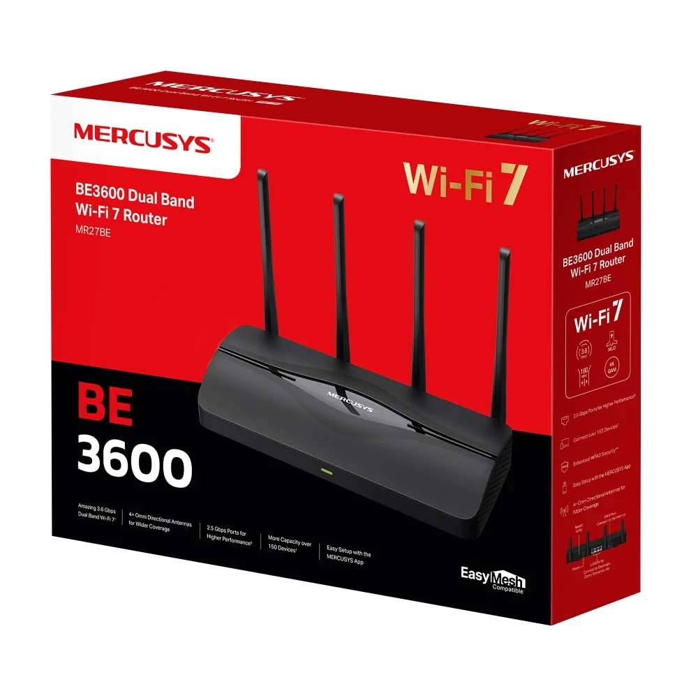 Бездротовий маршрутизатор Mercusys MR27BE - мініатюра 9