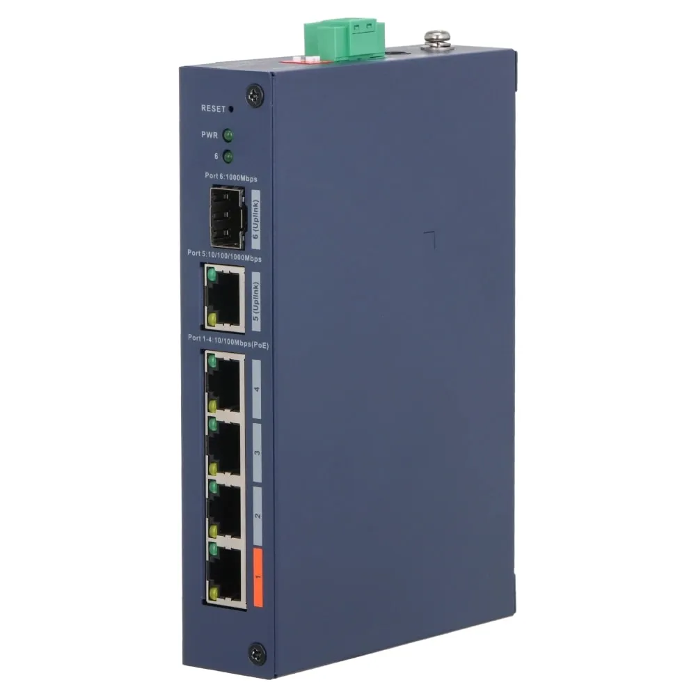 Комутатор Dahua DH-CHS4106-4ET-60 PoE - зображення 1