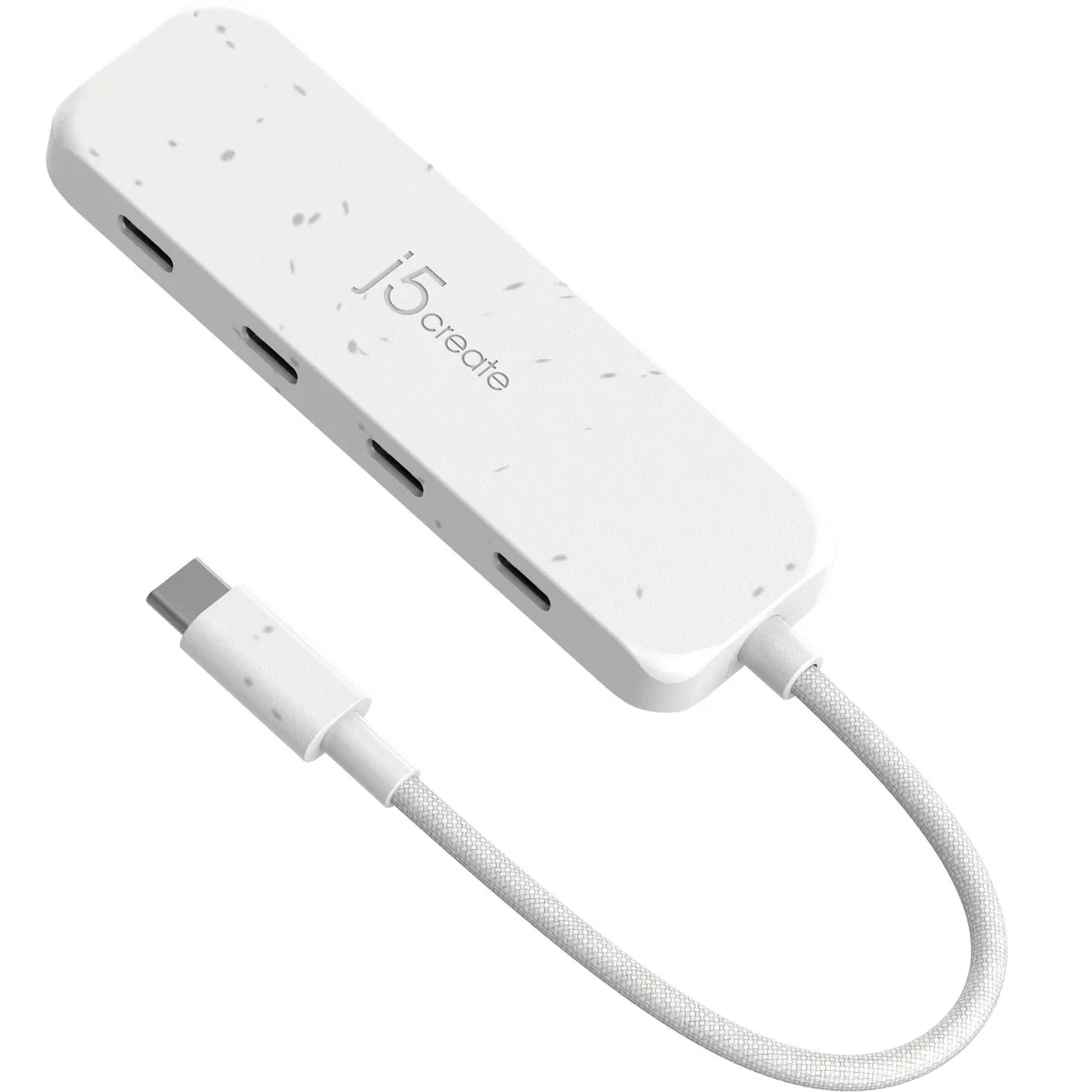 USB-хаб J5create 4 USB-C White (JCH345EW-N) - зображення 1