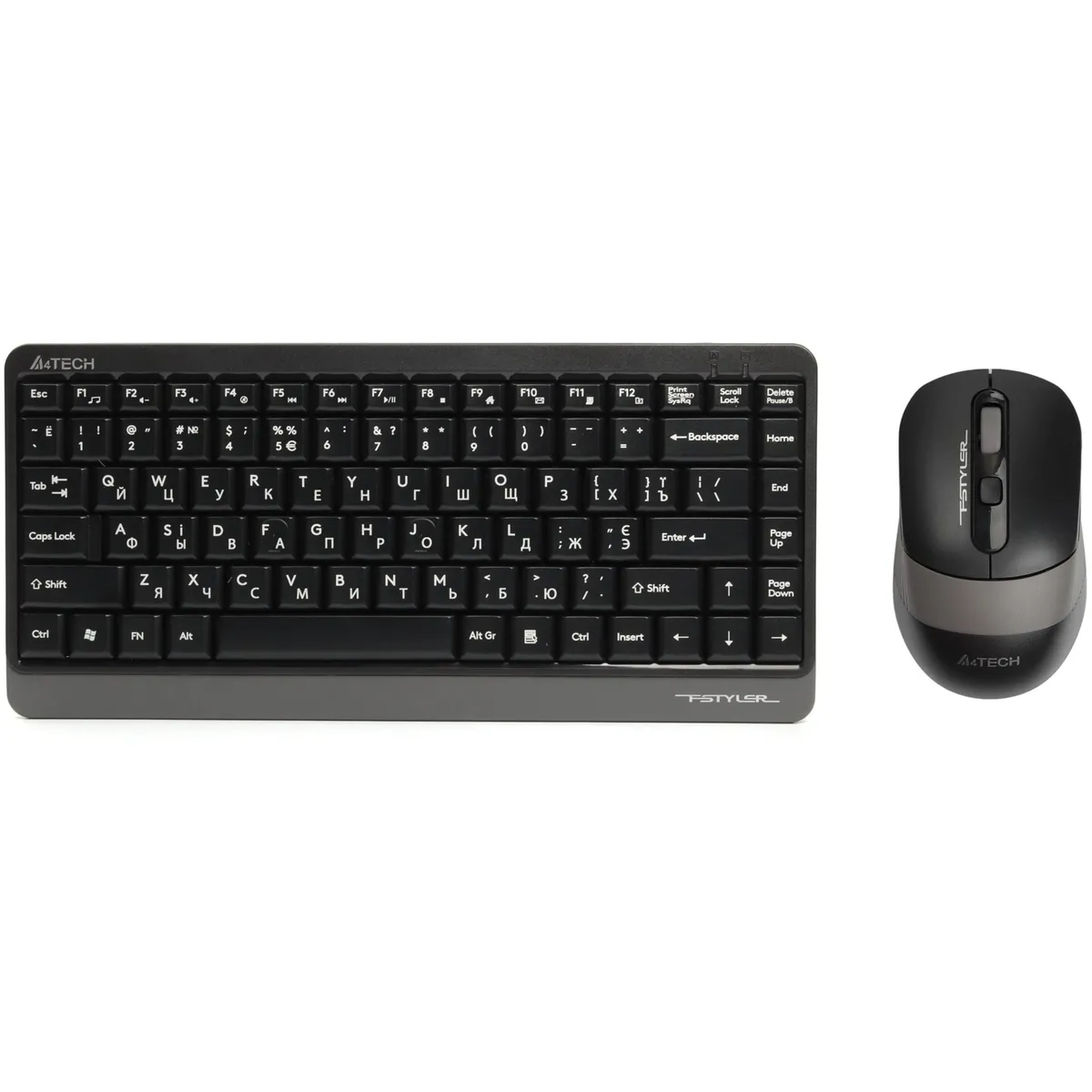 Комплект (клавіатура, миша) бездротовий A4Tech FG1110 Grey - зображення 1