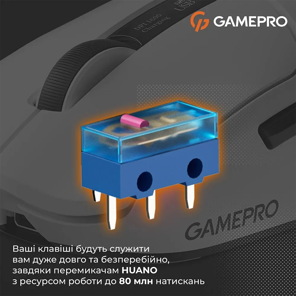 Миша бездротова GamePro Genesis Airmaster White (GM167W) - мініатюра 13