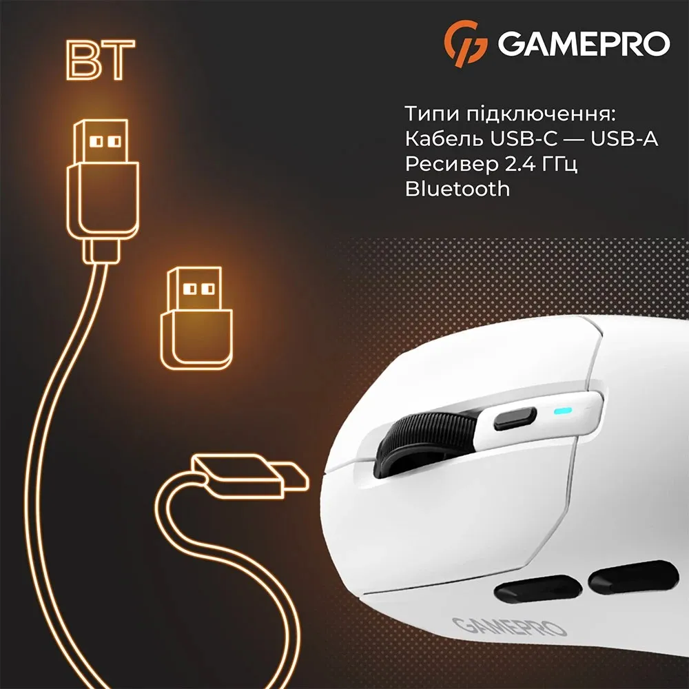 Миша бездротова GamePro Genesis Airmaster White (GM167W) - мініатюра 15