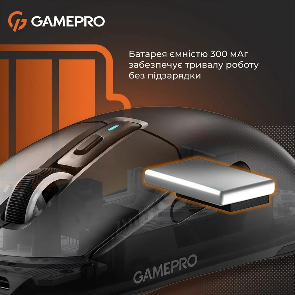 Миша бездротова GamePro Genesis Airmaster Black (GM167B) - мініатюра 9