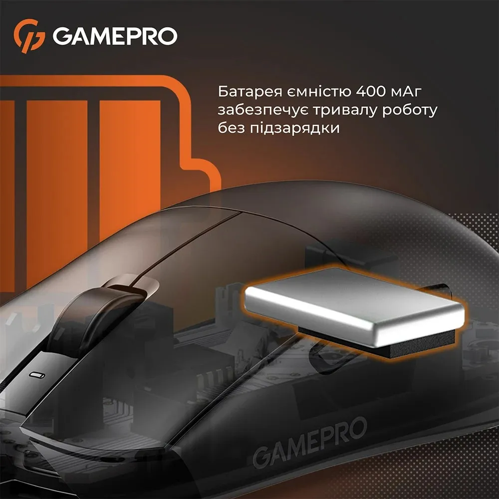 Миша бездротова GamePro Genesis Wizard Black (GM160B) - мініатюра 13
