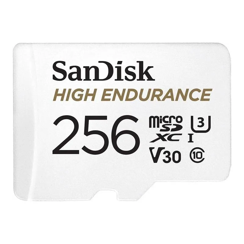 Карта пам`ятi MicroSDXC 256GB UHS-1/U3 Class 10 SanDisk High Endurance R100/W40MB/s + SD-адаптер (SDSQQNR-256G-GN6IA) - зображення 1