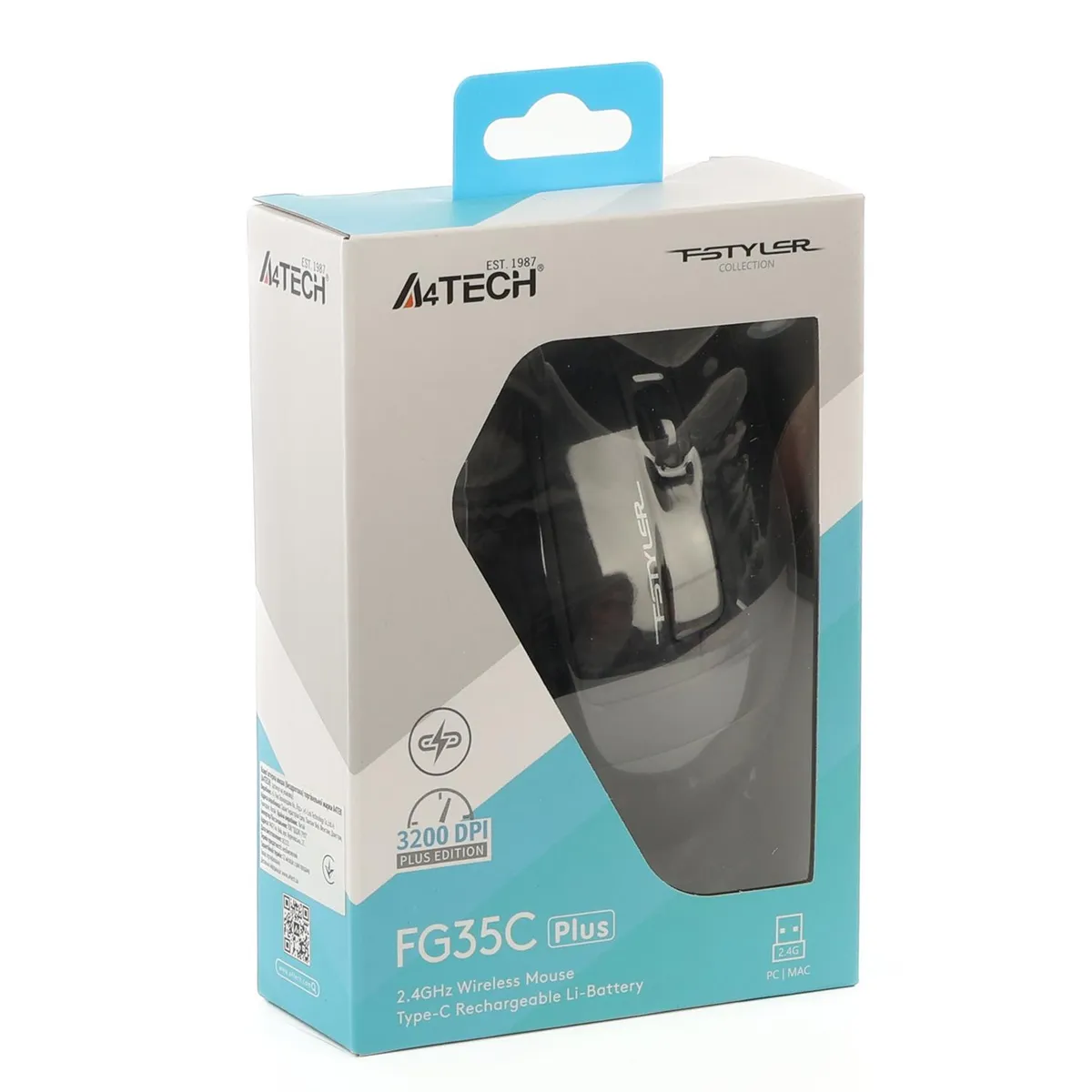 Миша бездротова A4Tech Fstyler FG35C Plus Grey - мініатюра 12