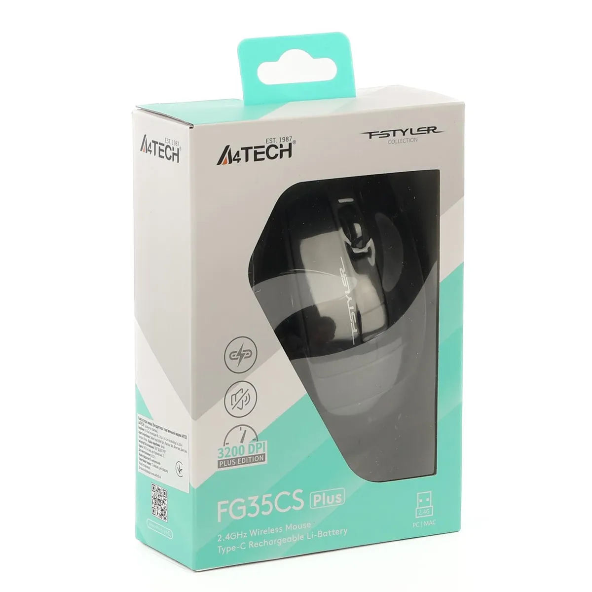 Миша бездротова A4Tech Fstyler FG35CS Plus Grey - мініатюра 11