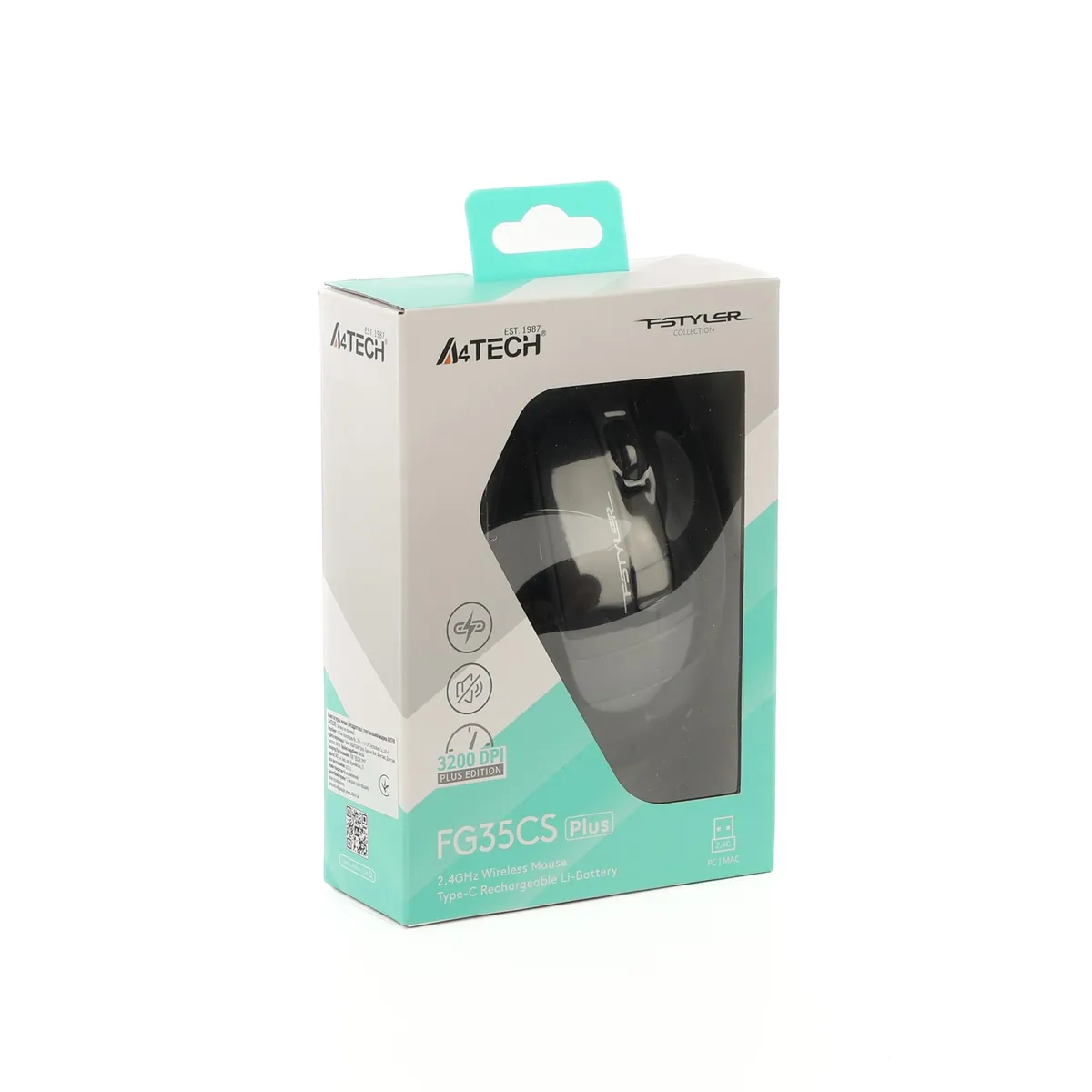 Миша бездротова A4Tech Fstyler FG35CS Plus Grey - мініатюра 12