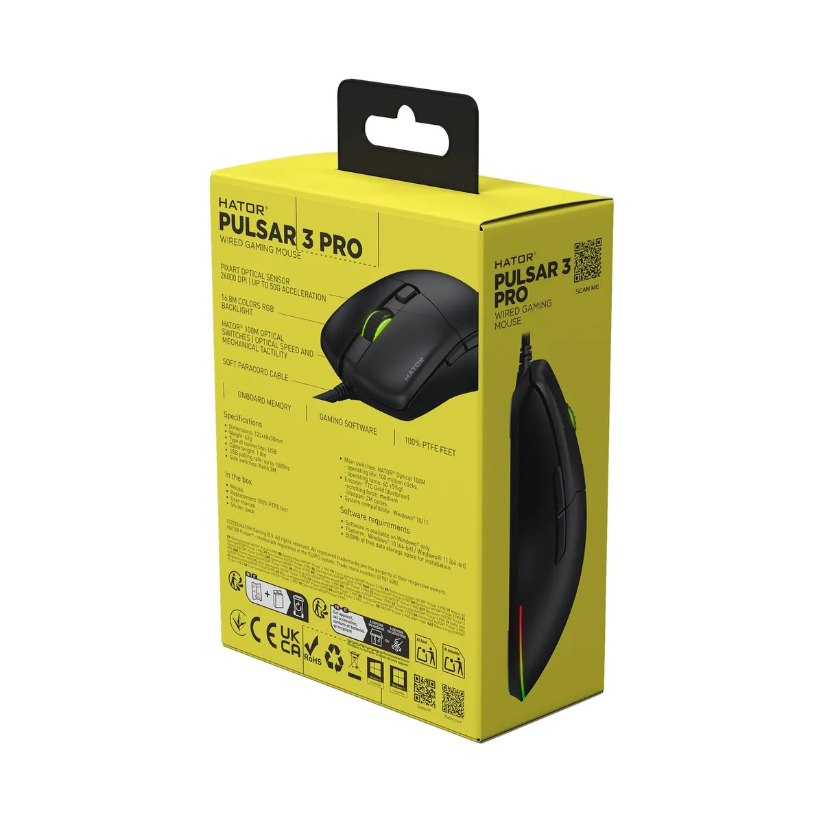 Миша Hator Pulsar 3 Pro Black (HTM620) - мініатюра 8