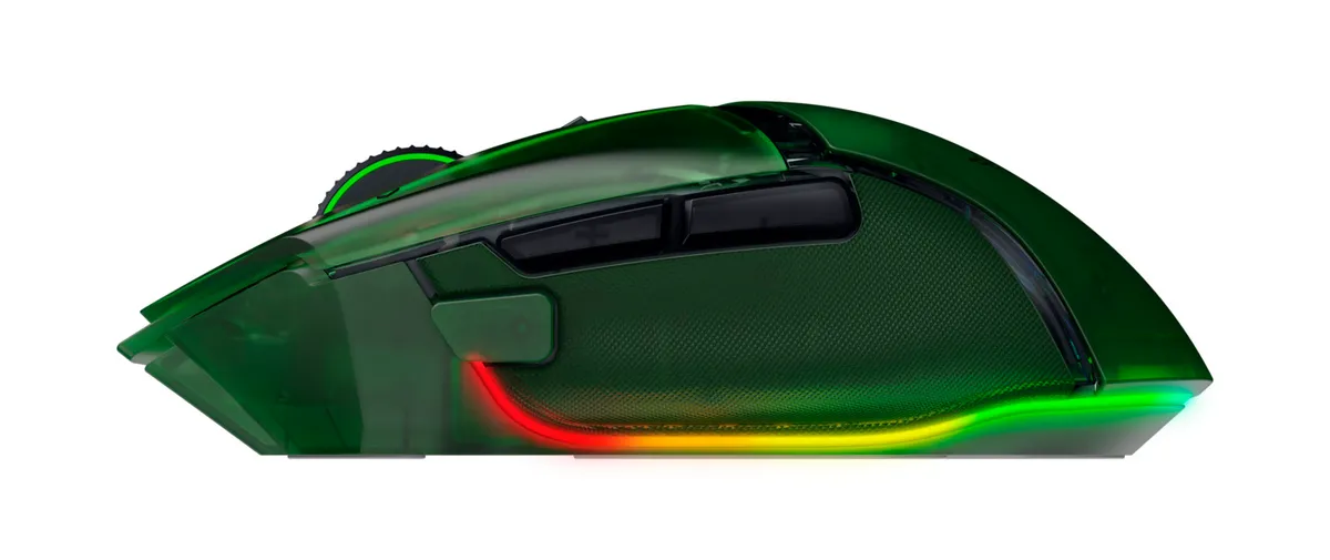 Миша бездротова Razer Basilisk V3 Pro 35K Phantom Green (RZ01-05240300-R3G1) - мініатюра 3