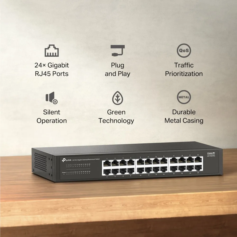 Комутатор TP-Link LS1024G - мініатюра 3