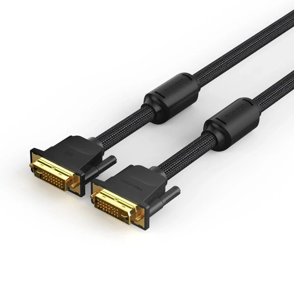 Кабель Vention DVI - DVI (M/M), 8 м, Black (EAEBK) - мініатюра 3