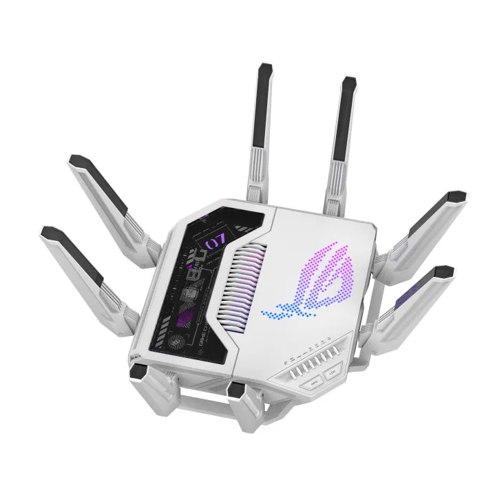 Бездротовий маршрутизатор Asus ROG Rapture GT-BE19000AI (90IG09S0-MO9A0V) - мініатюра 2