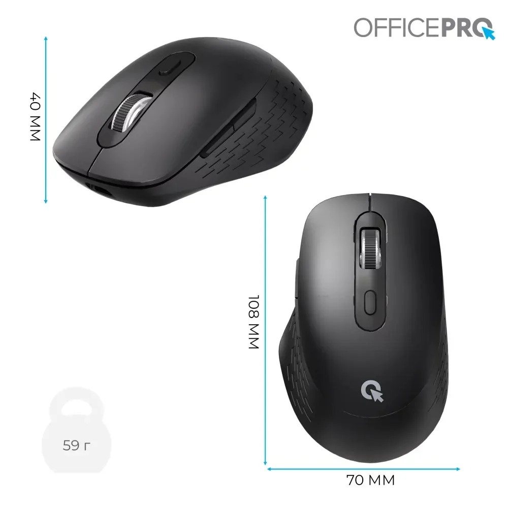 Миша бездротова OfficePro M265B Black - мініатюра 2