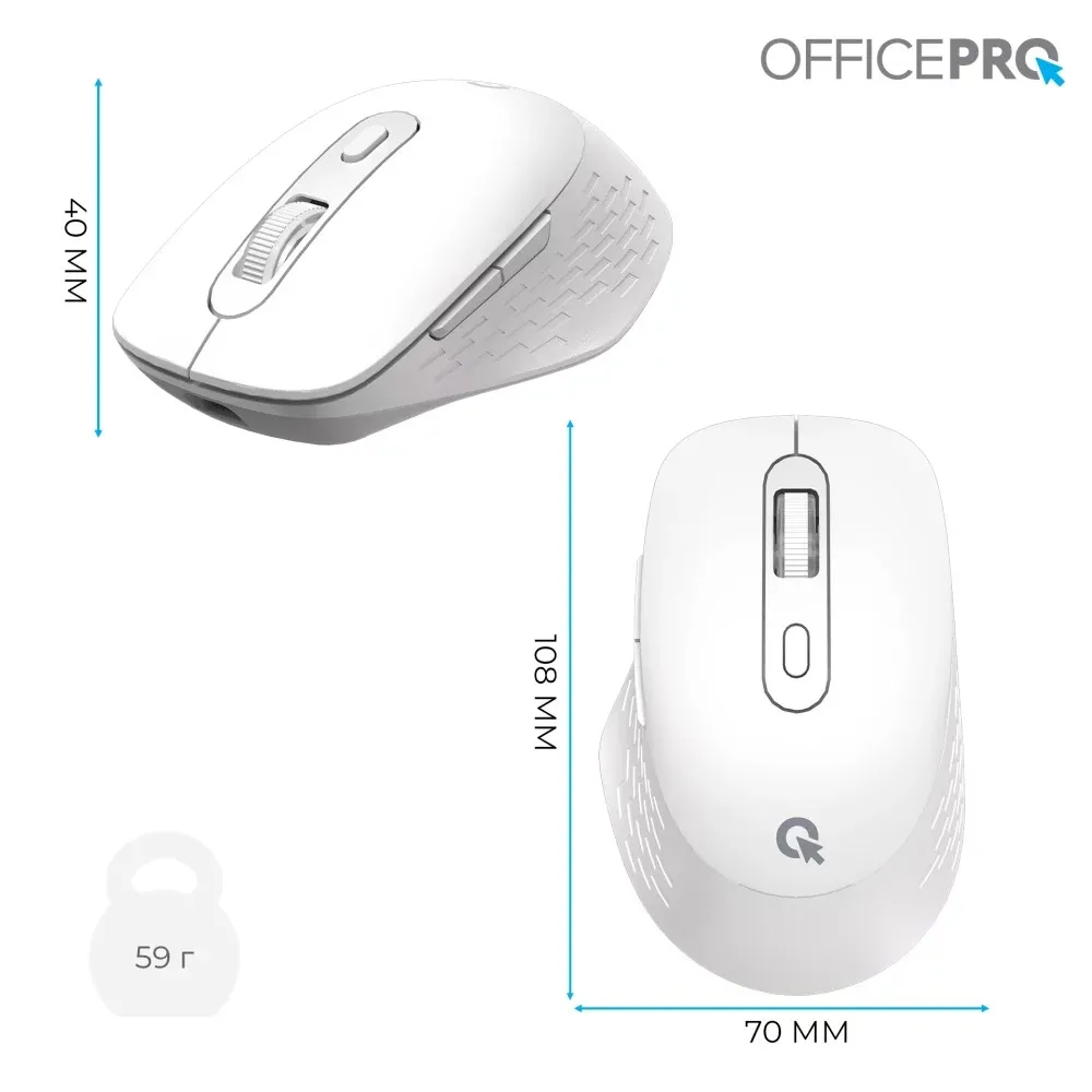 Миша бездротова OfficePro M265W White - мініатюра 2
