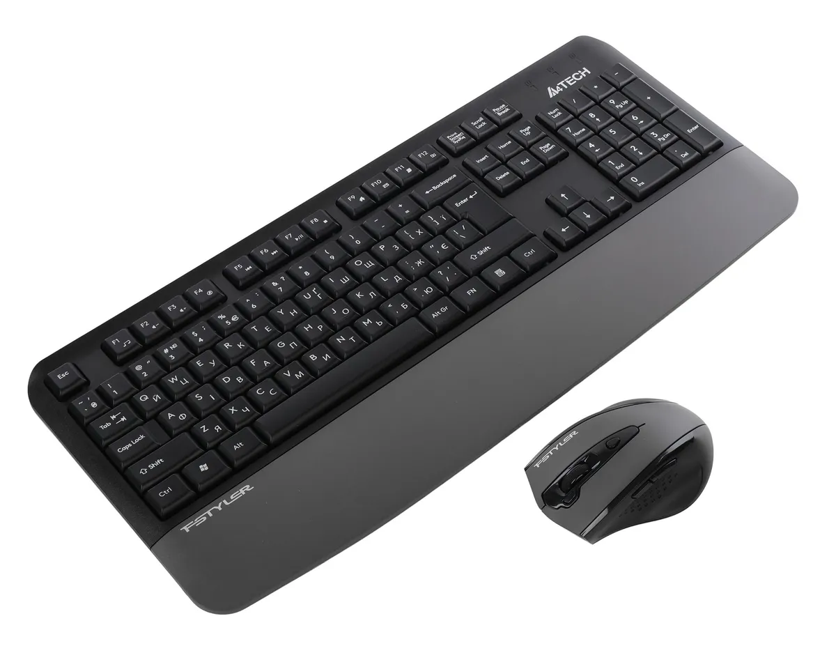 Комплект (клавіатура, миша) бездротовий A4Tech Fstyler FG2500S Plus Grey - мініатюра 3
