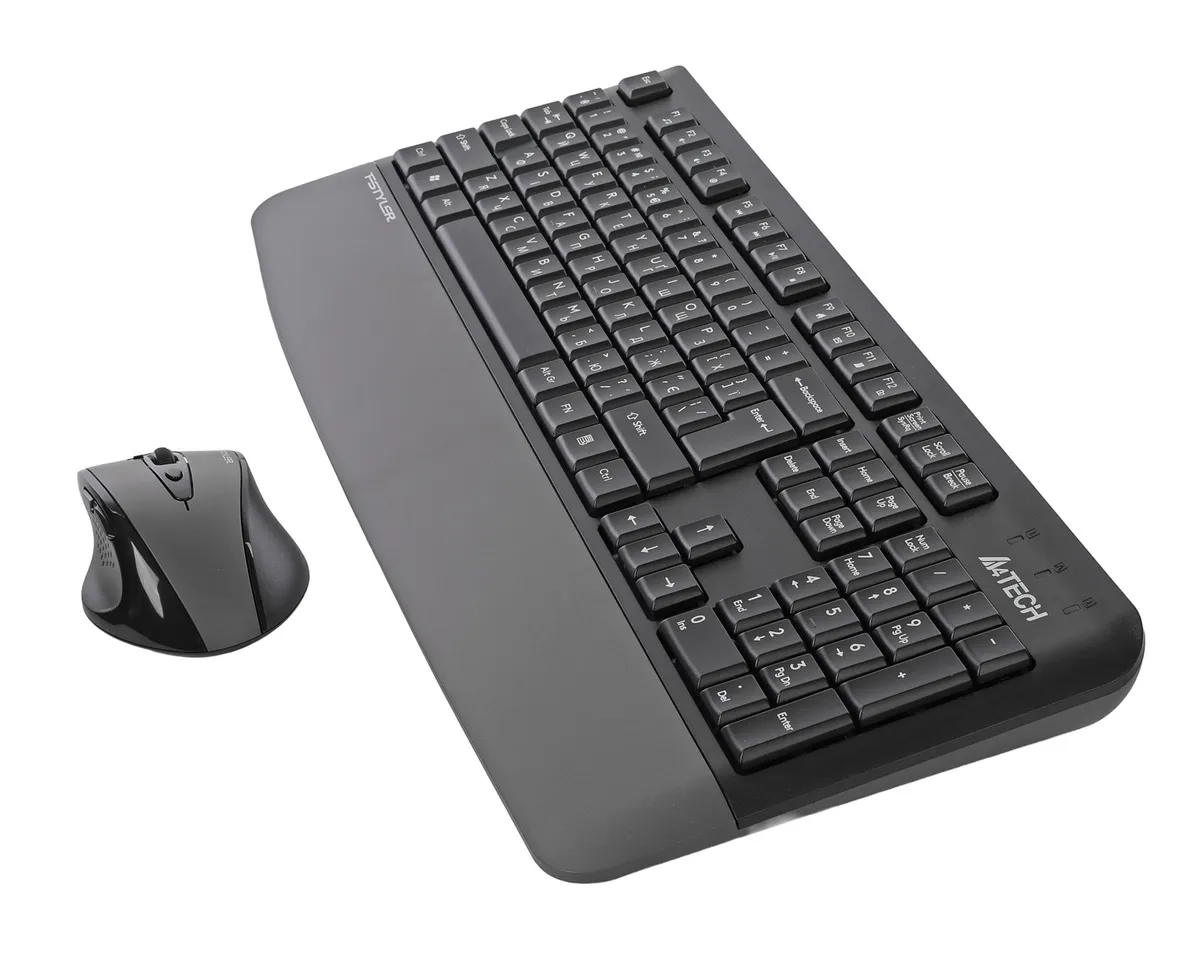 Комплект (клавіатура, миша) бездротовий A4Tech Fstyler FG2500S Plus Grey - мініатюра 4