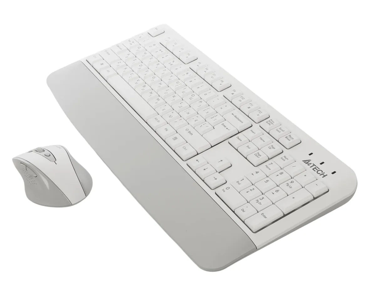 Комплект (клавіатура, миша) бездротовий A4Tech Fstyler FG2500S Plus White - мініатюра 4