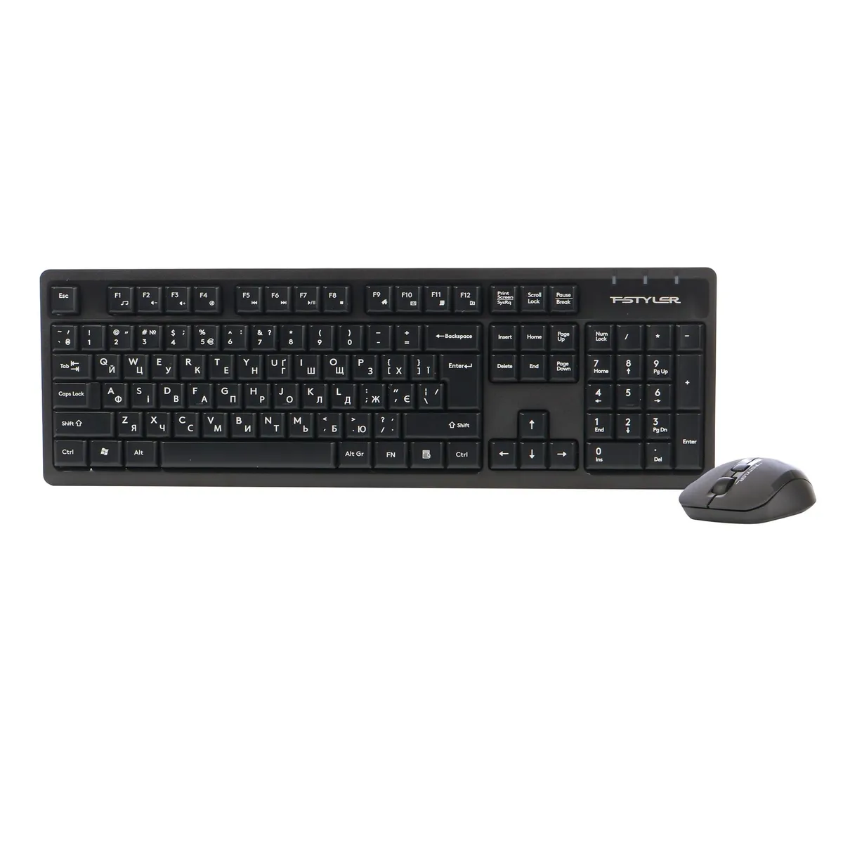 Комплект (клавіатура, миша) бездротовий A4Tech FG1200 Black - зображення 1