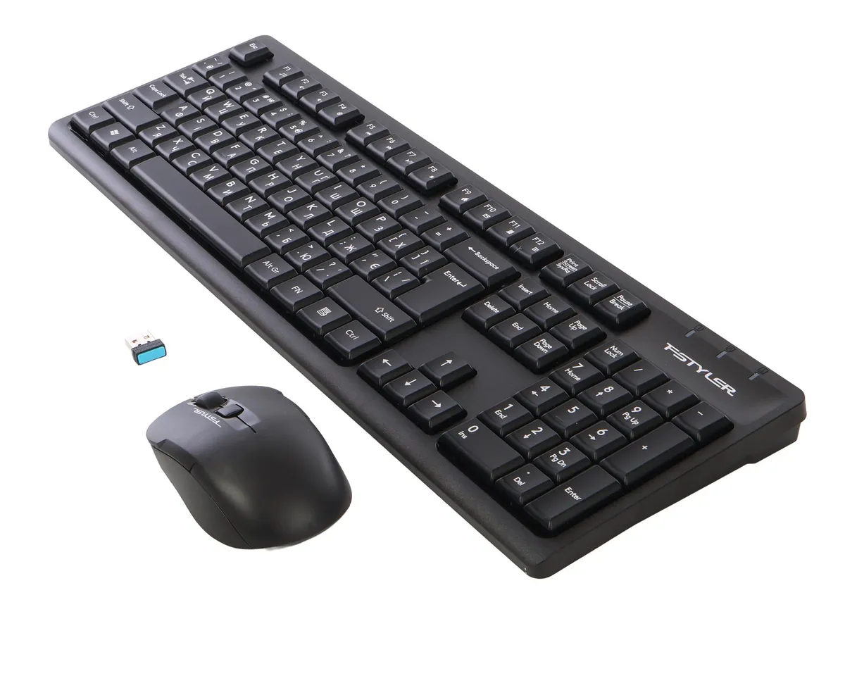 Комплект (клавіатура, миша) бездротовий A4Tech FG1200 Black - мініатюра 3