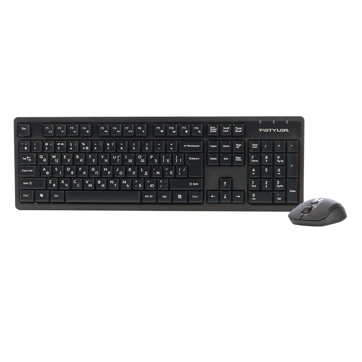 Комплект (клавіатура, миша) бездротовий A4Tech FG1200S Black - зображення 1
