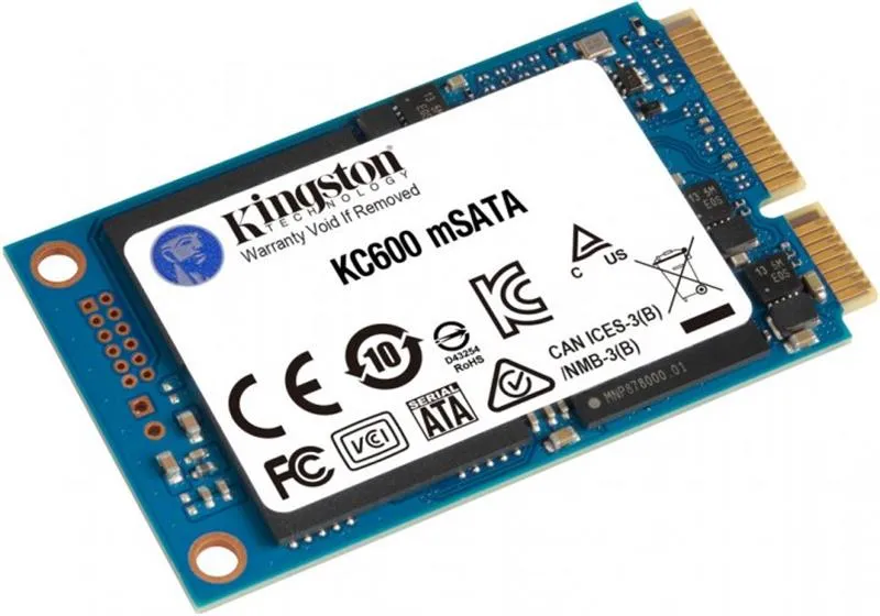 Накопичувач SSD  512GB Kingston KC600 mSATA SATAIII 3D TLC (SKC600MS/512G) - мініатюра 2