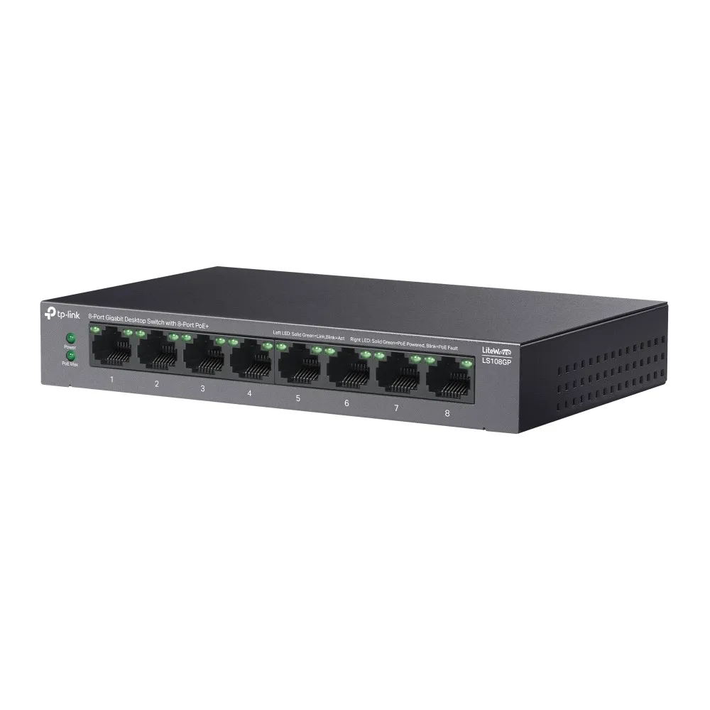 Комутатор TP-Link LS108GP - мініатюра 4