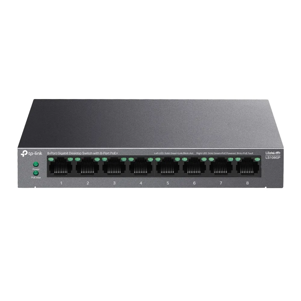 Комутатор TP-Link LS108GP - мініатюра 6