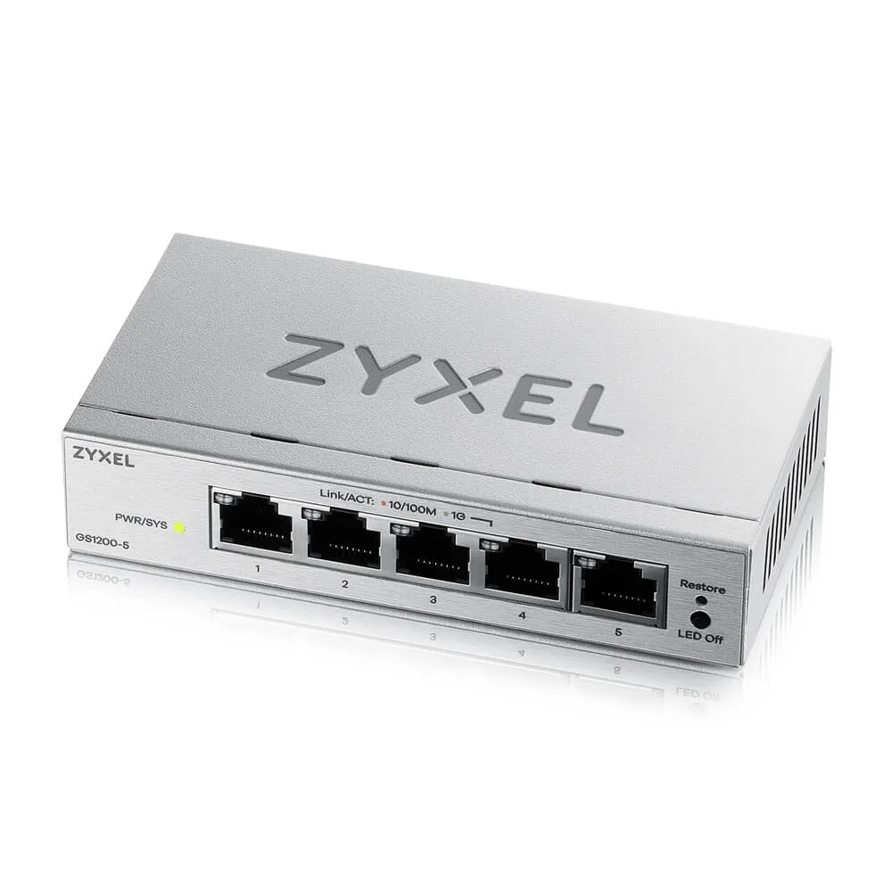 Комутатор ZYXEL GS1200-5 v3 (GS1200-5V3-EU0101F) - мініатюра 4